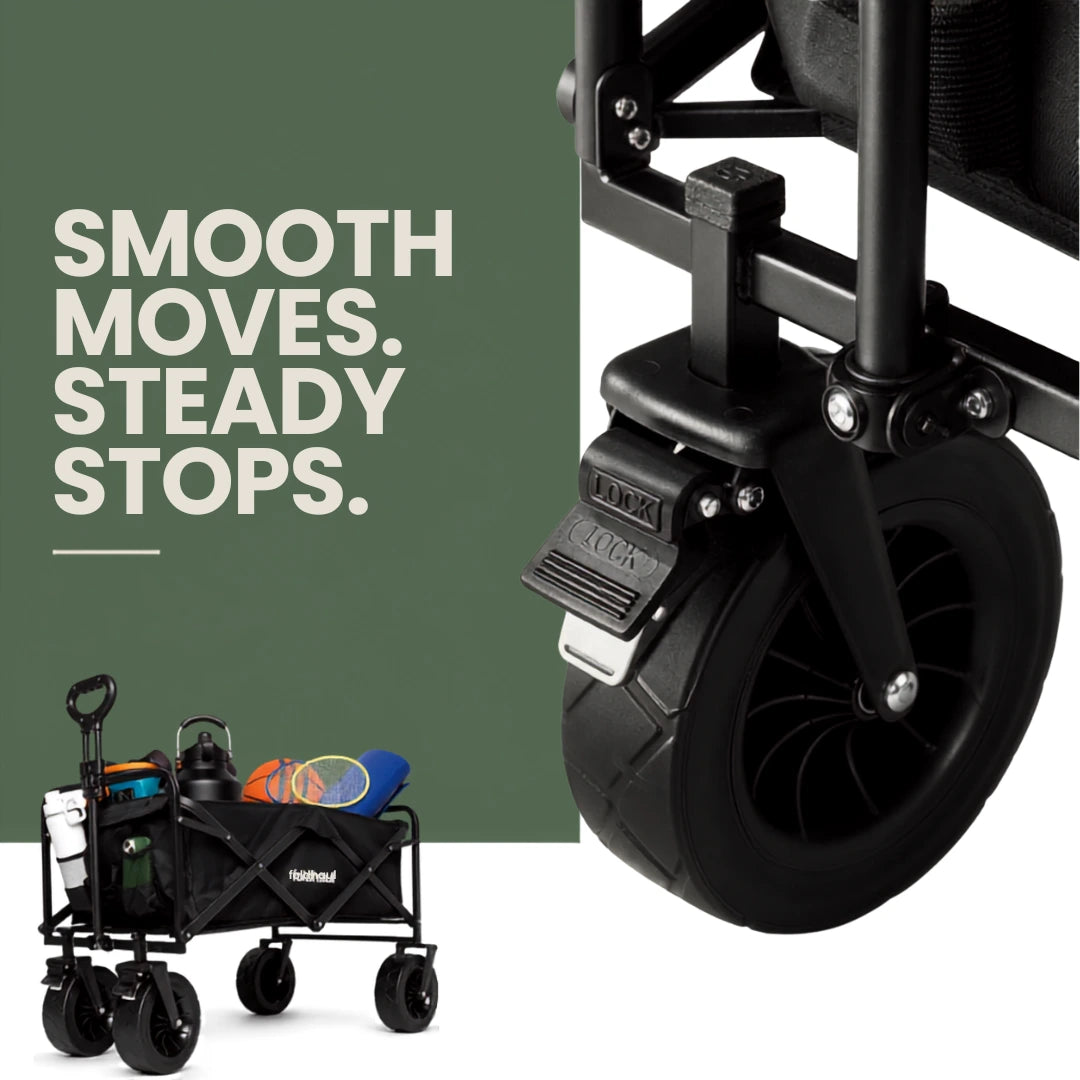 Foldhaul One | Collapsible Folding Wagon Cart for Groceries